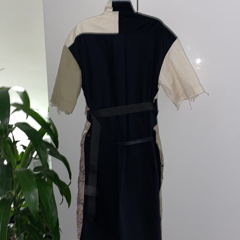 Prfct Nmbr Utility Patchwork Splatter Paint Apron… - image 8